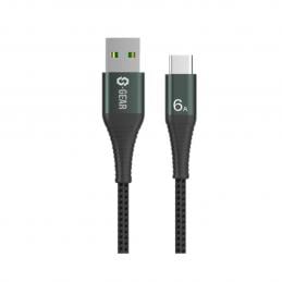 SKI - สกี จำหน่ายสินค้าหลากหลาย และคุณภาพดี | S-GEAR Mobile CA002 6A Nylon Braided  สายชาร์จ USB-A to Type C ยาว 1 เมตร
